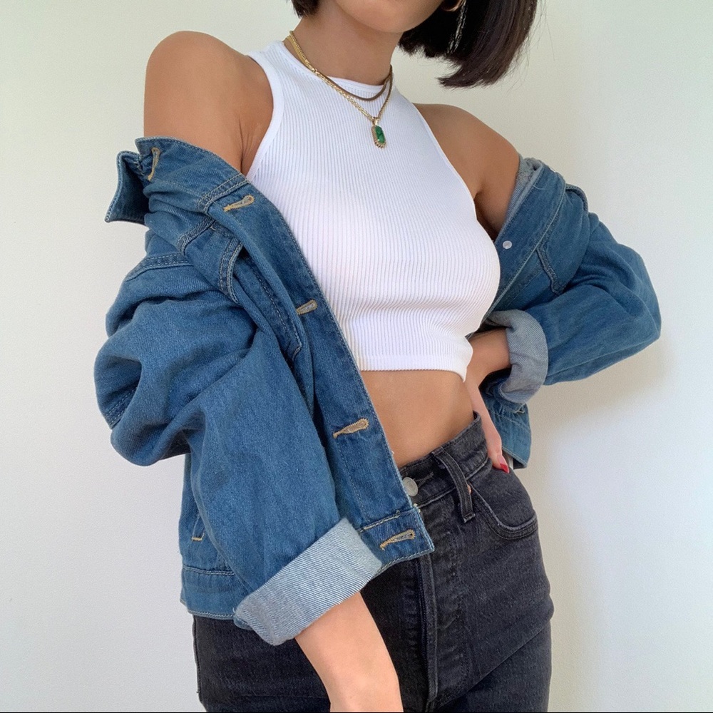 F21 Denim jacket (dark wash)